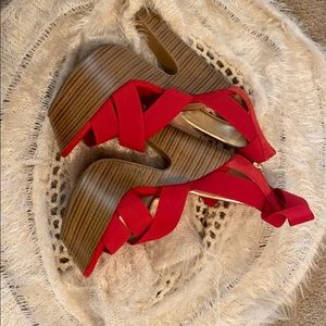 Red Jessica Simpson Heels